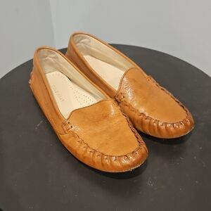 Cole Haan Evelyn Driver in Pecan - Tan Leather Footwear